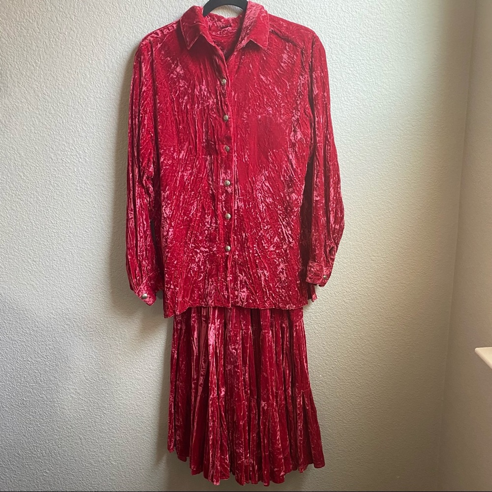 Silvertip New Mexico western shirt and skirt set